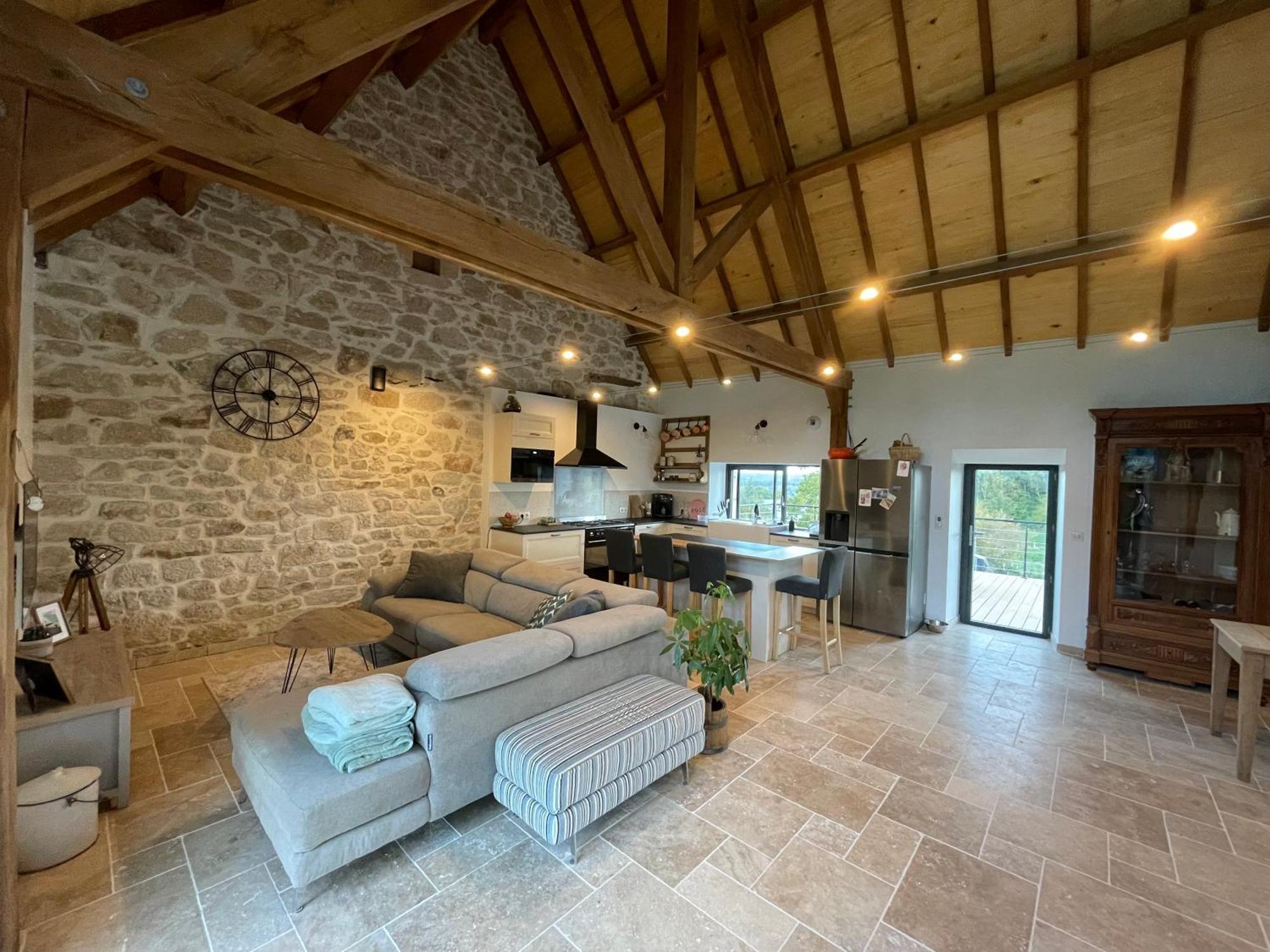 Ancienne Grange Renovee En Xaintrie Villa Hautefage Exterior photo